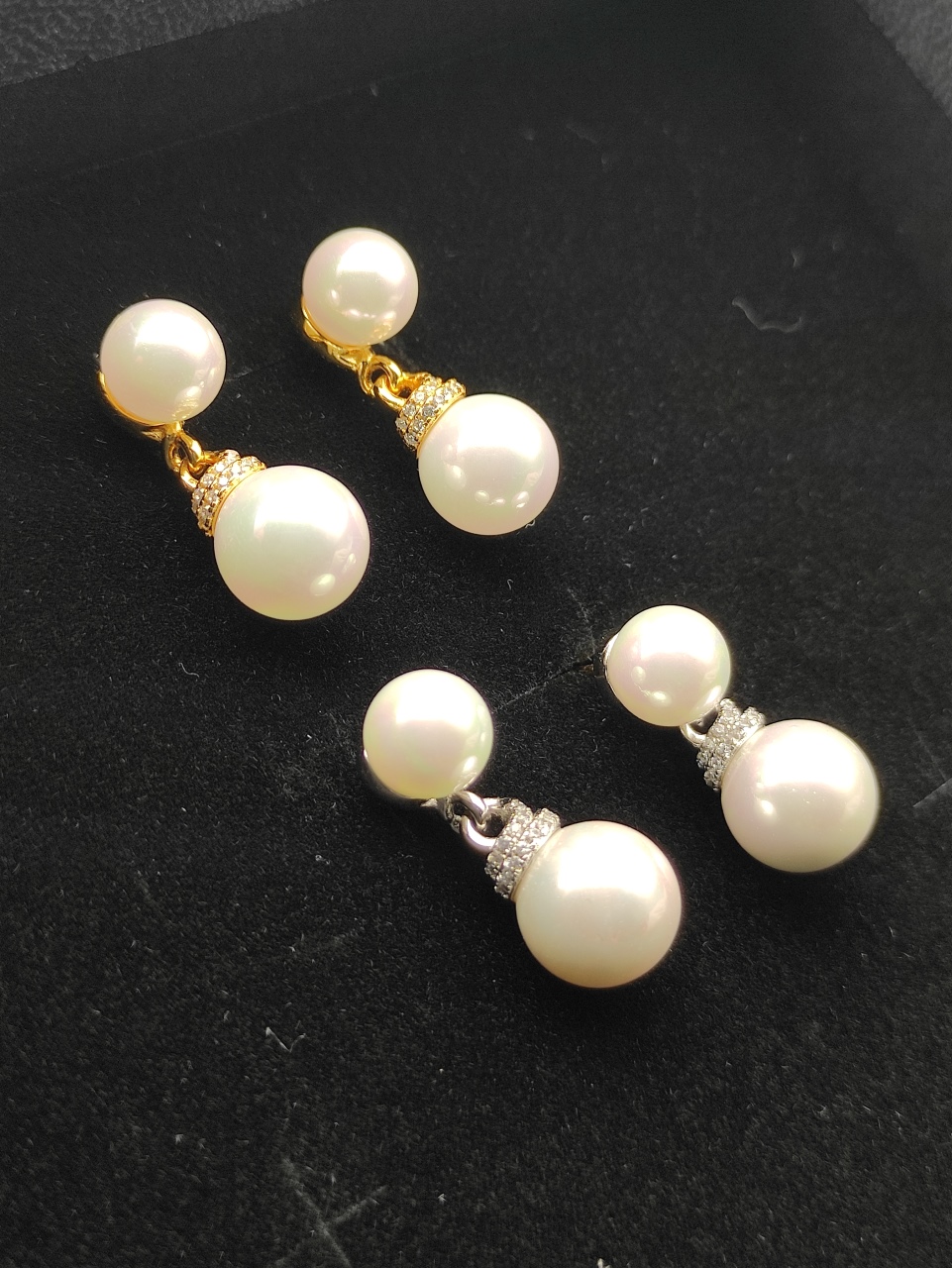 NO:555514,David Yurman 8mm double pearl earrings, No. DYEH-113-114, fine jewelry, earrings19860909David Yurman8mm双珍珠耳环, 编号 DYEH-113-114,饰品精品,earrings,Jewelry