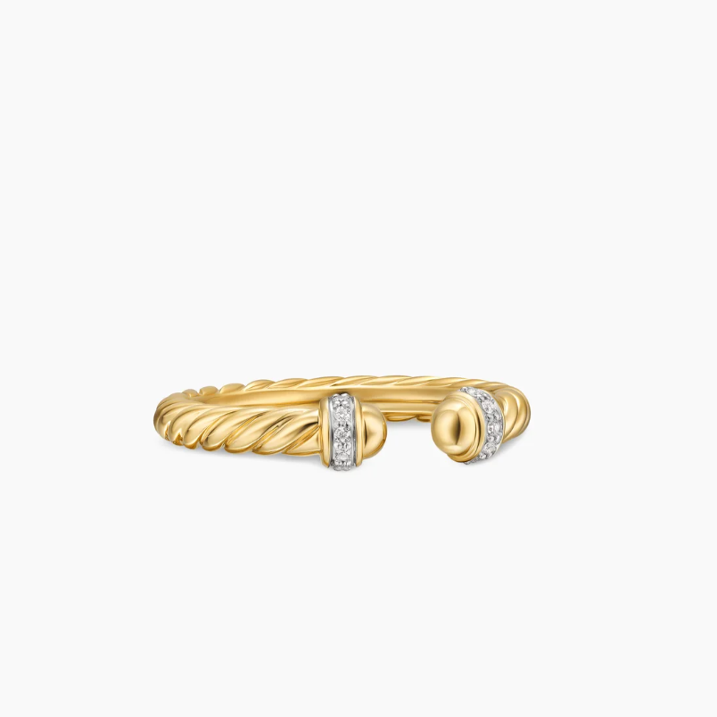 NO:109862,David Yurman Gold Round Head Diamond Ring Size, 6-7-8-9, Four Sizes, Elegant Purple, Ring19860909David Yurman 金色圆头镶钻戒指 尺寸美号,6-7-8-9,四个号,饰品精品,ring,Jewelry