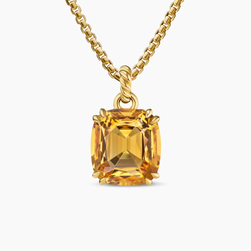 NO:109868,David Yurman 22mm golden z-citrine Marbella necklace. Chain thick 3mm, length 50 5cm delay chain, jewelry quality, necklace19860909David Yurman 22mm金色z黄水晶马尔贝拉项链.链条粗3mm,长度50 5cm延迟链,饰品精品,necklace,Jewelry