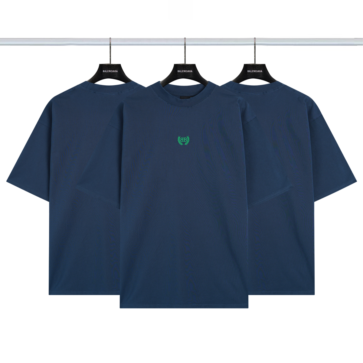 巴黎世家Balenciaga 双B麦穗字母刺绣短袖💰P80 颜色:棕蓝