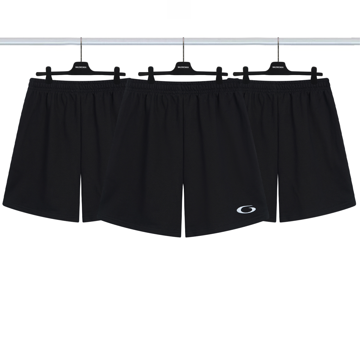 巴黎世家Balenciagg 环形刺绣短裤💰P100 颜色:黑色 尺码:xs-l