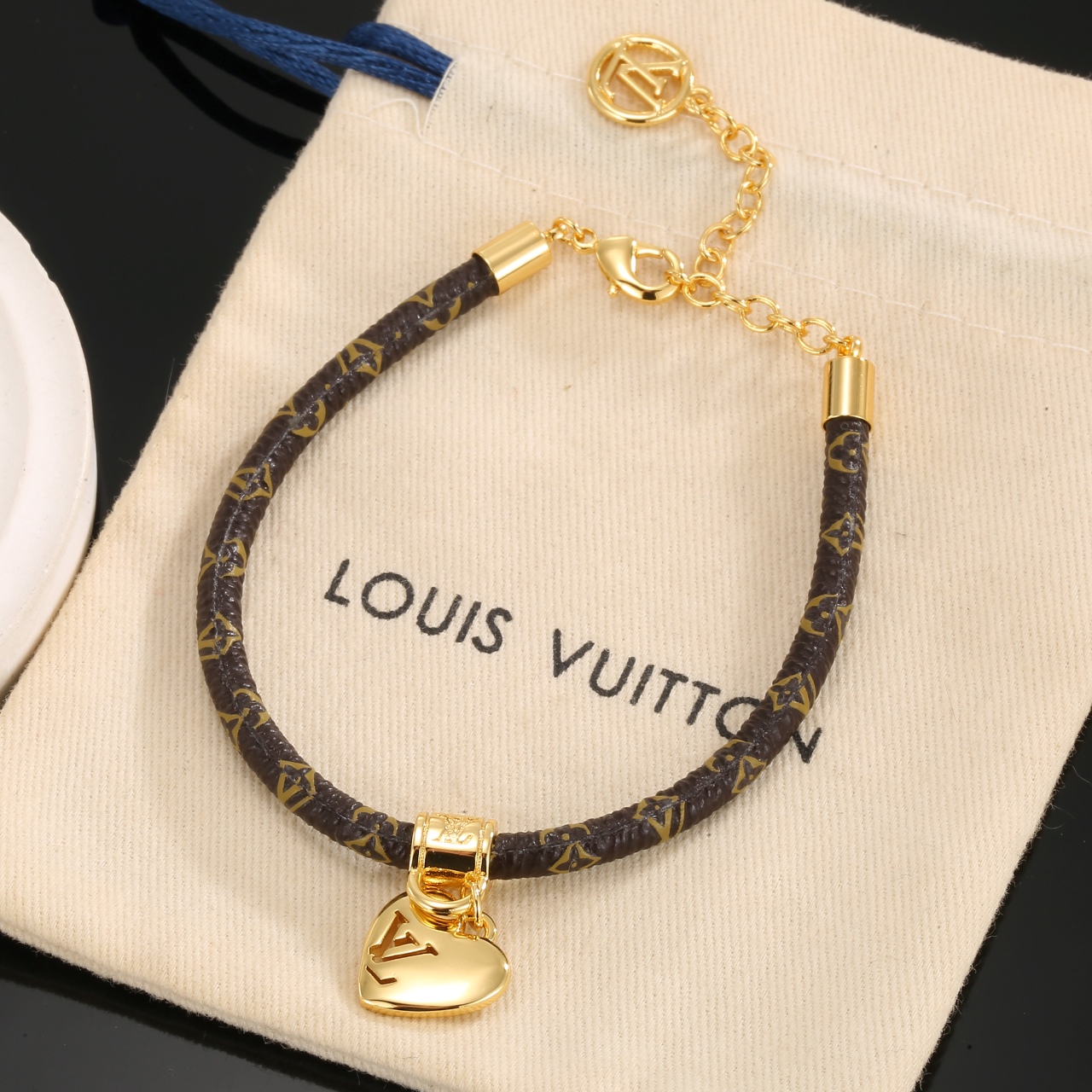 louis vuitton crazy in lock charm bracelet