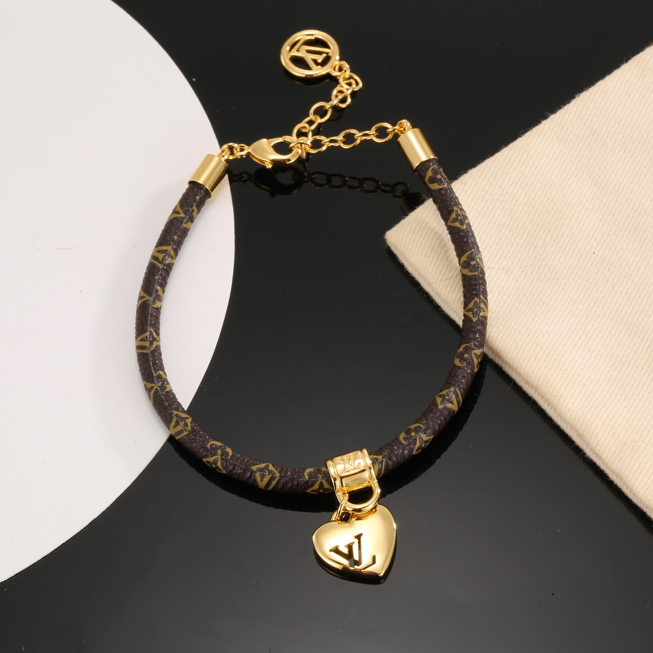 louis vuitton crazy in lock charm bracelet