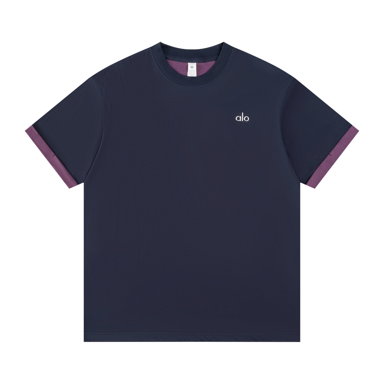 「顶级品质」 ALO 25年新款春夏圆领宽松双色短袖 ✅25年最新 最流行的双色短袖他来啦 袖口翻边设计 显瘦的同时又很有设计感真的爱了 ✅宽松挺括版型男女同款可搭配情侣 三标齐全该有的都有彰显排面 0缩水率高品质第一次不买怪你不回头怪我 ✅索罗纳高密度螺纹领口不易变形避免上身领口尴尬 这是大牌都舍不得用的面料 因为什么?因为贵! ✅240G双色双纱纯棉面料 区别市场成本低廉的双面涤纶面料 挺括有坠感 🤎💜♥️简单的款更要质量好 - 是我们的宗旨 ✅⚠️⚠️这里承诺100%实重240G面料 支持鉴定.市场大把自称260 280的 实际上一摸比我家的薄的多 甚至手感没有我家好 文案吹牛逼没用 还得看品质. ✅面料缩水率控制在2% 出口级固色品质 真正做到了不易变形 缩水 不掉色 市场做什么巴黎世家 Lv的 都不敢承诺 一个做alo的我做到了 ️太多人转发这款不知道买谁的? 担心收到货质量不好? 老板大大拍胸脯保证在我这儿通通不存在 盲拿我家 绝无意外 ️ ✅最大码数可穿230斤 出口欧美无压力 颜色: 花灰色 灰绿色 浅咖色 天蓝色 梅紫色 藏青色