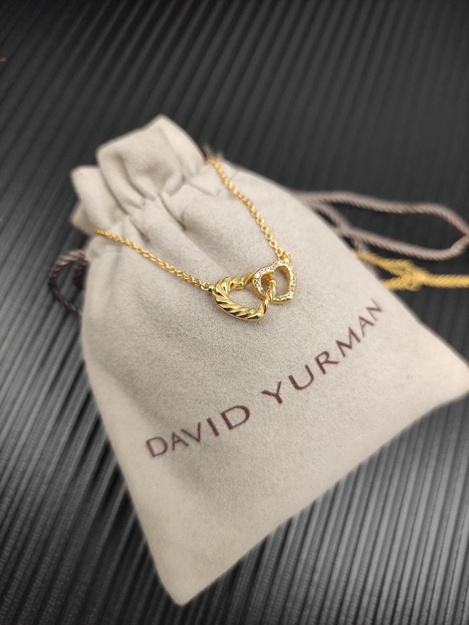 David Yurman Gold-Colored Necklace with 1.5mm Chain, 42+3+3cm Extension – DYXL-170 - 图片 5