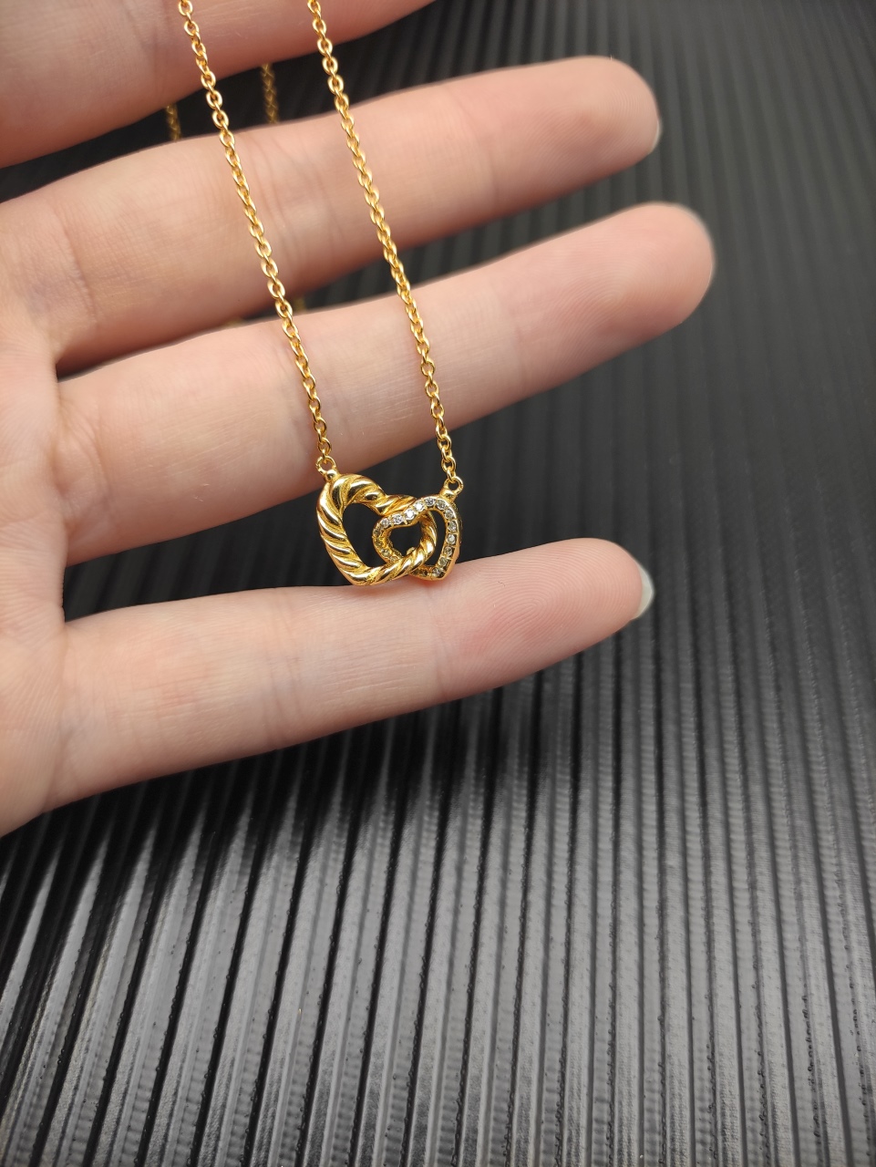 David Yurman Gold-Colored Necklace with 1.5mm Chain, 42+3+3cm Extension – DYXL-170 - 图片 6