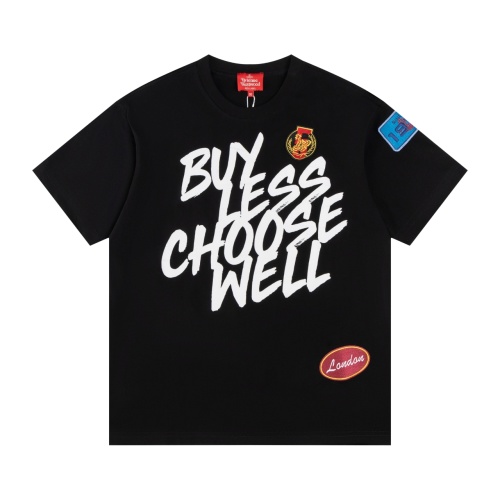 Vivienne Westwood Embroidered Patch Print Short Sleeve T-Shirt, Unisex 1 Vivienne Westwood Embroidered Patch Print Short Sleeve T-Shirt, Unisex