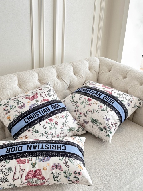Dior Garden Print Throw Pillow, Luxury Cotton Cushion for Home Decor, 18x18/12x20 in 1 Dior Garden Print Throw Pillow, Luxury Cotton Cushion for Home Decor, 18x18/12x20 in