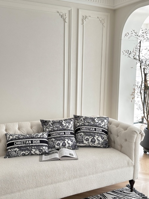 Dior 2025 Plush Print Pillow Collection - Elegant Home Decor, Soft Cotton 1 Dior 2025 Plush Print Pillow Collection - Elegant Home Decor, Soft Cotton