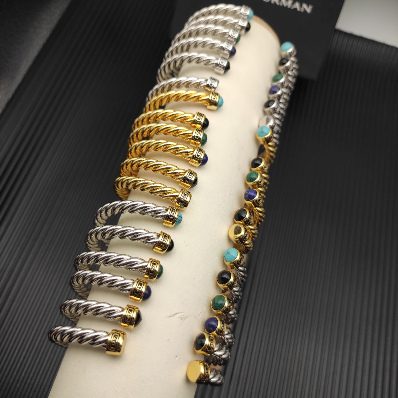 575 💰David Yuurman 6mm wire cuff bracelet. No. DYSZ-341-358 - 图片 6