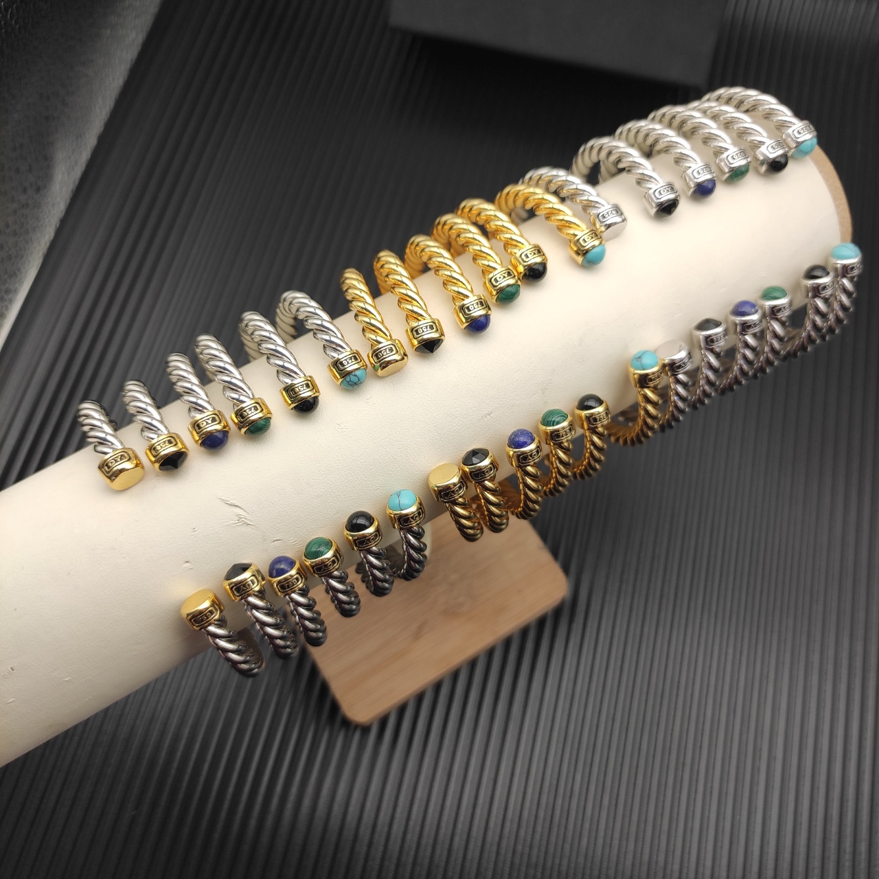 575 💰David Yuurman 6mm wire cuff bracelet. No. DYSZ-341-358 - 图片 7
