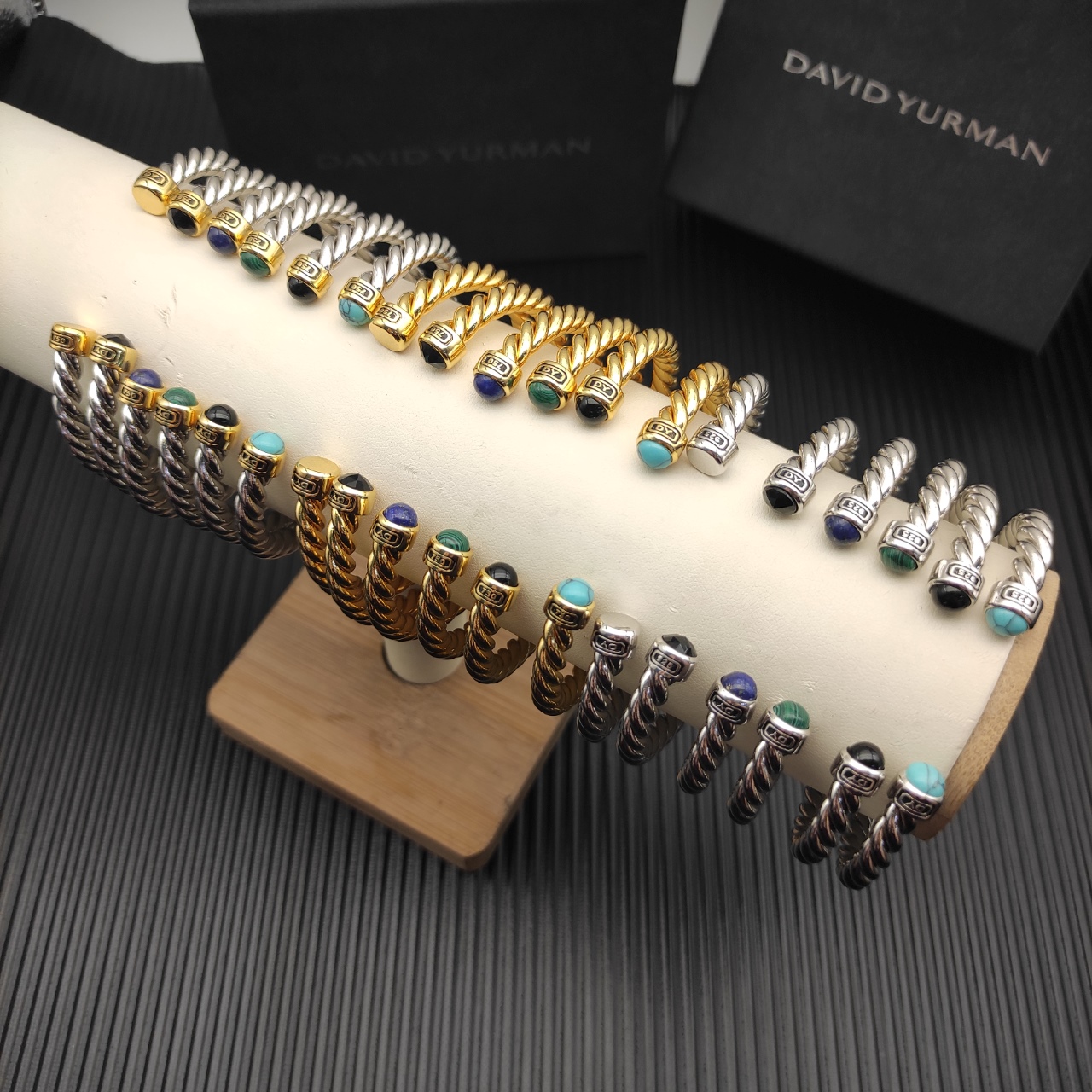 575 💰David Yuurman 6mm wire cuff bracelet. No. DYSZ-341-358 - 图片 9
