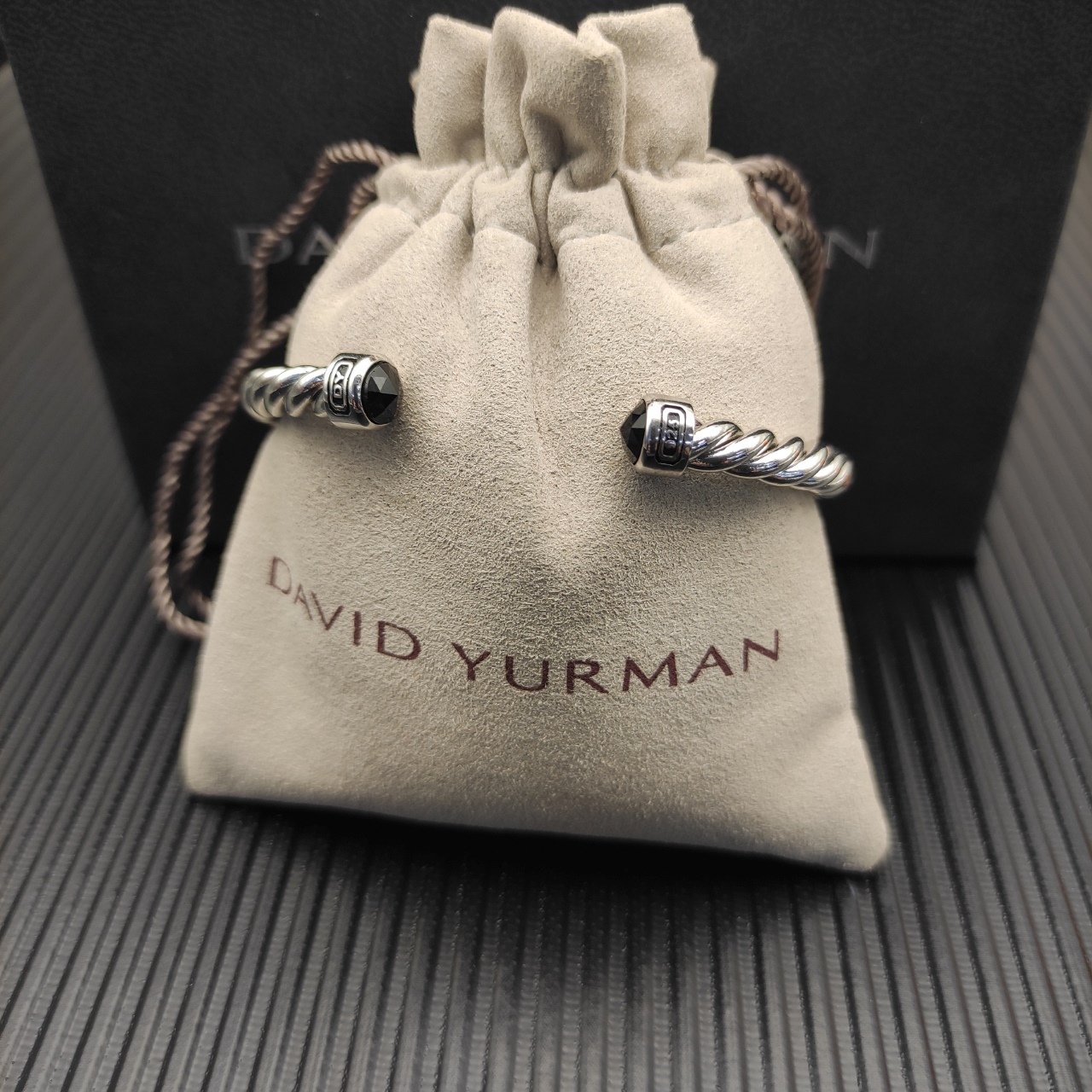 575 💰David Jurman 6MM silver-coloured nebula cuff bracelets. No. DYSZ-343 - 图片 3