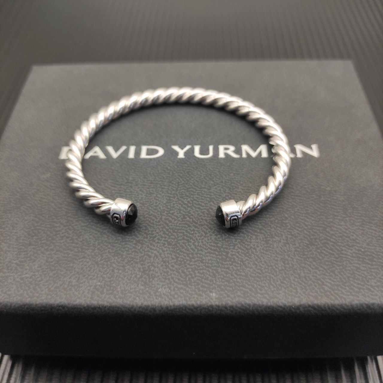 575 💰David Jurman 6MM silver-coloured nebula cuff bracelets. No. DYSZ-343 - 图片 7