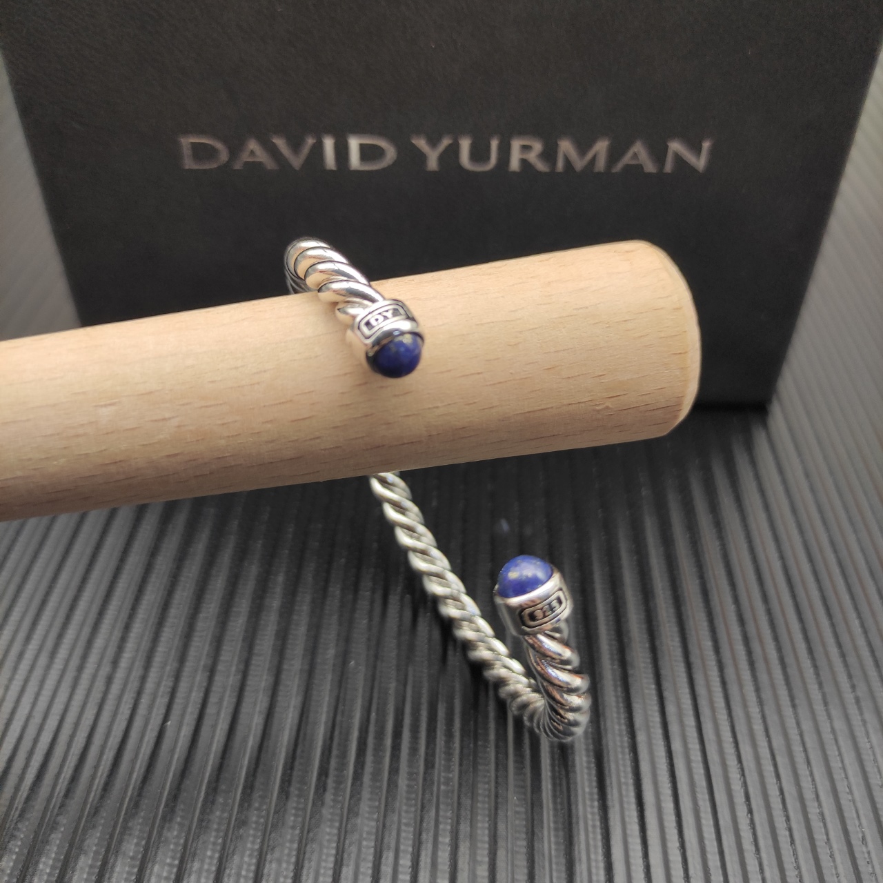 575 💰David Yurma 6MM silver-coloured typhus cuff bracelet. No. DYSZ-344 - 图片 4