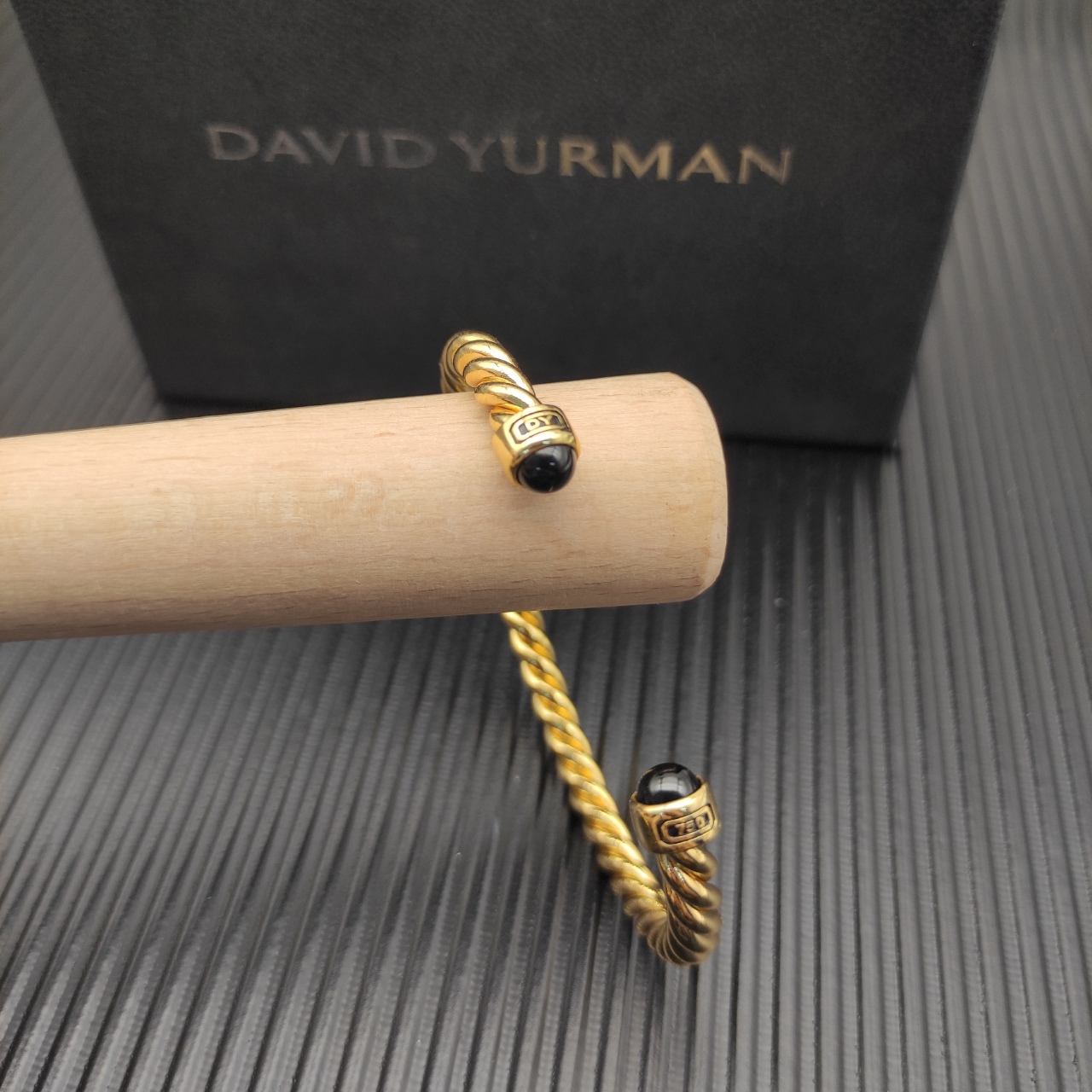 575 💰David Yurman 6MM Golden Manaunoni line cuff bracelet. Number DYSZ-347 - 图片 3