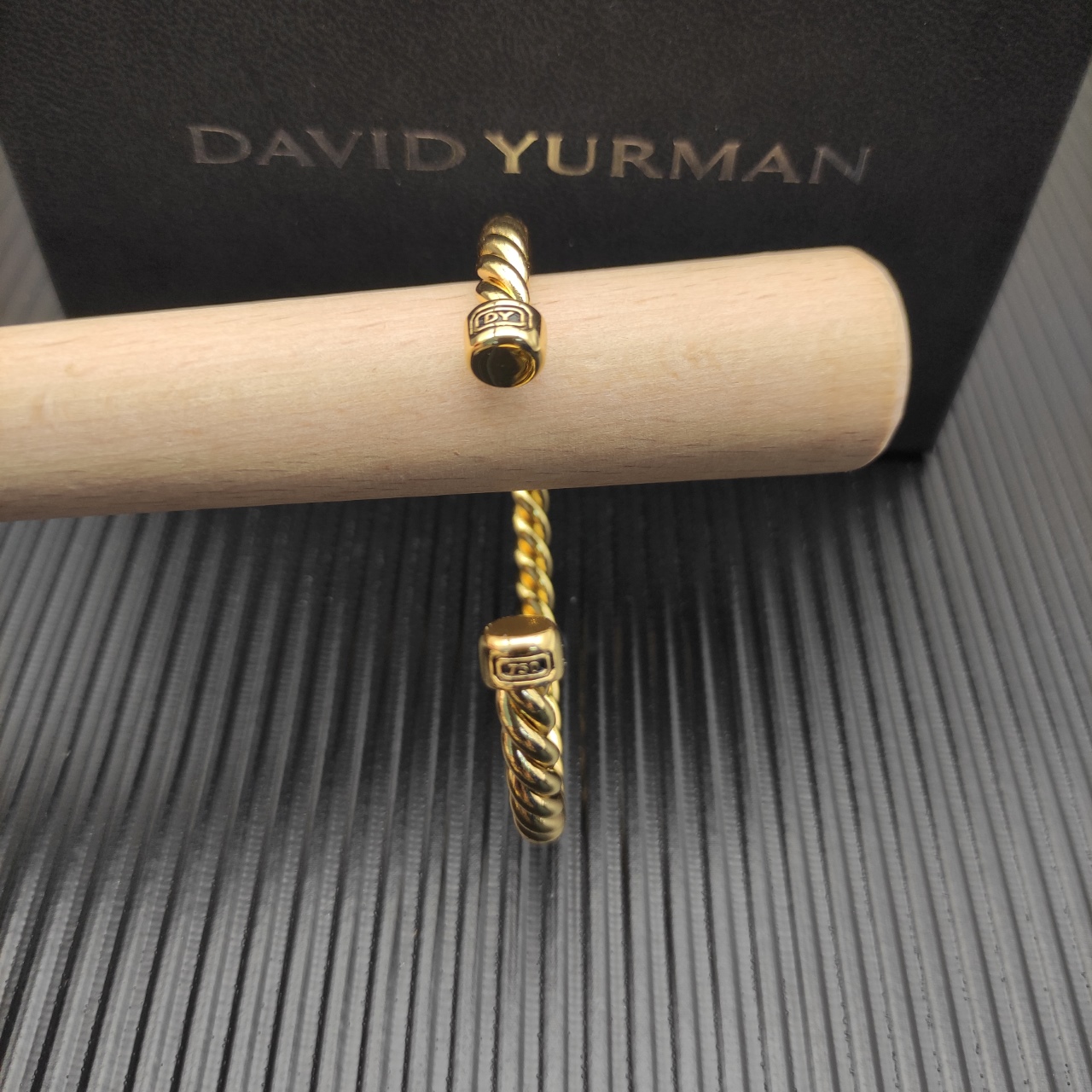 575 💰David Yuurman 6MM gold roundhead cuff bracelet. No. DYSZ-352 - 图片 3