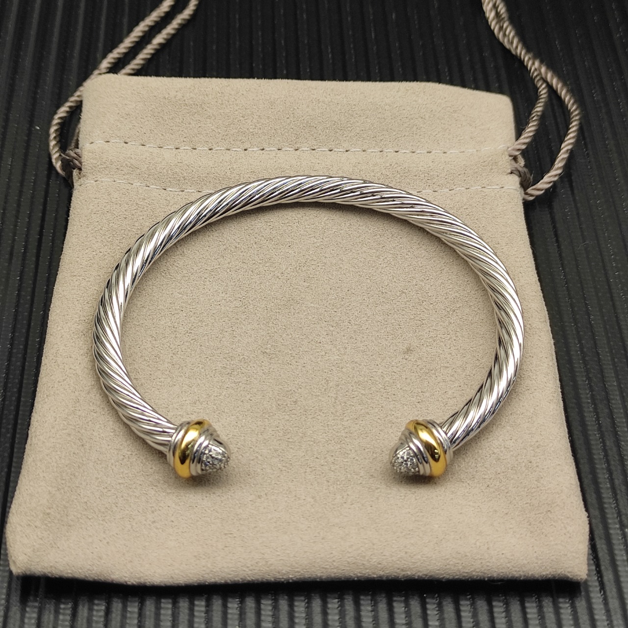 575 💰David Yurman 5mm full of drilled coloured bracelets. No. DYSZ-359 - 图片 3