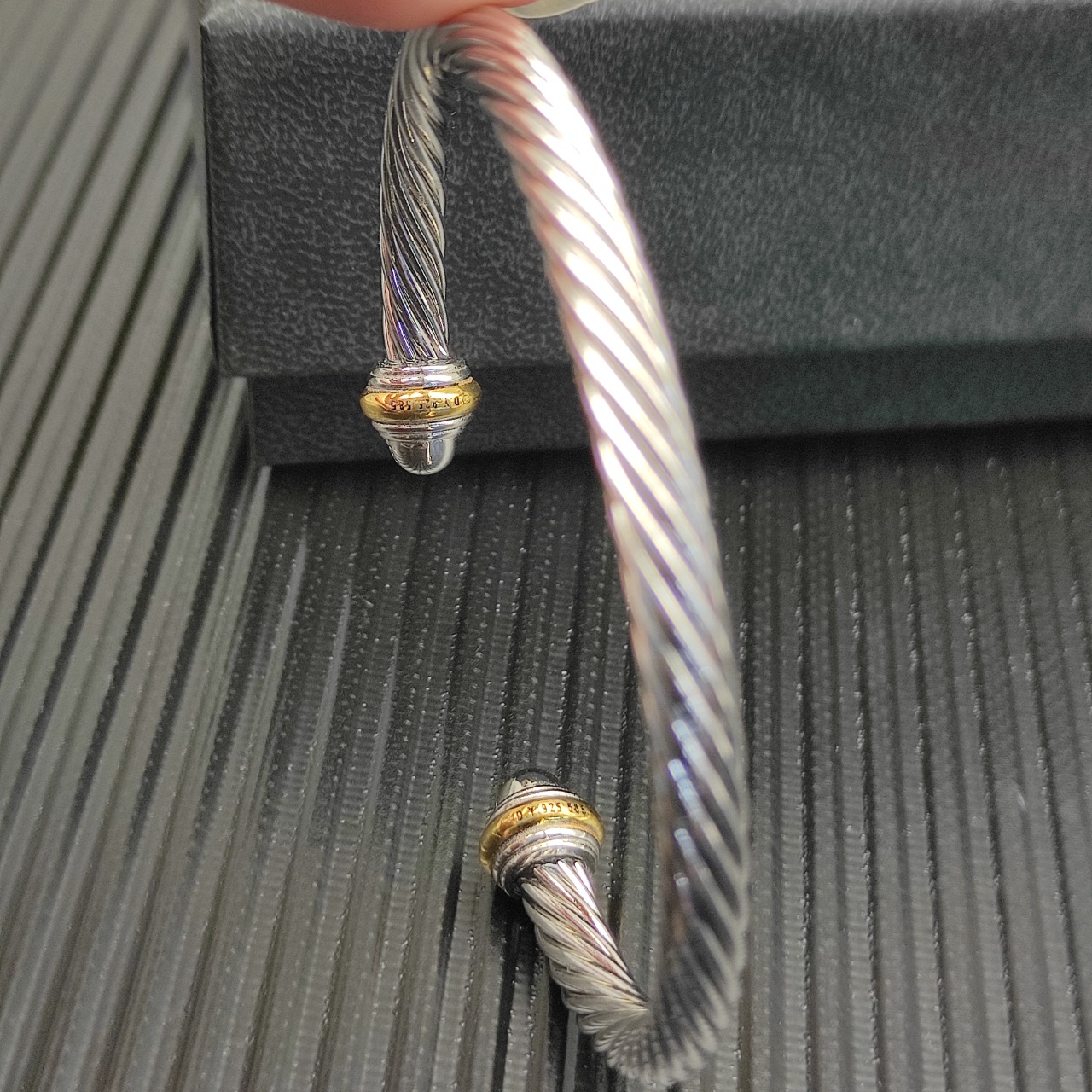 575 💰David Yurman 5mm full of drilled coloured bracelets. No. DYSZ-359 - 图片 4