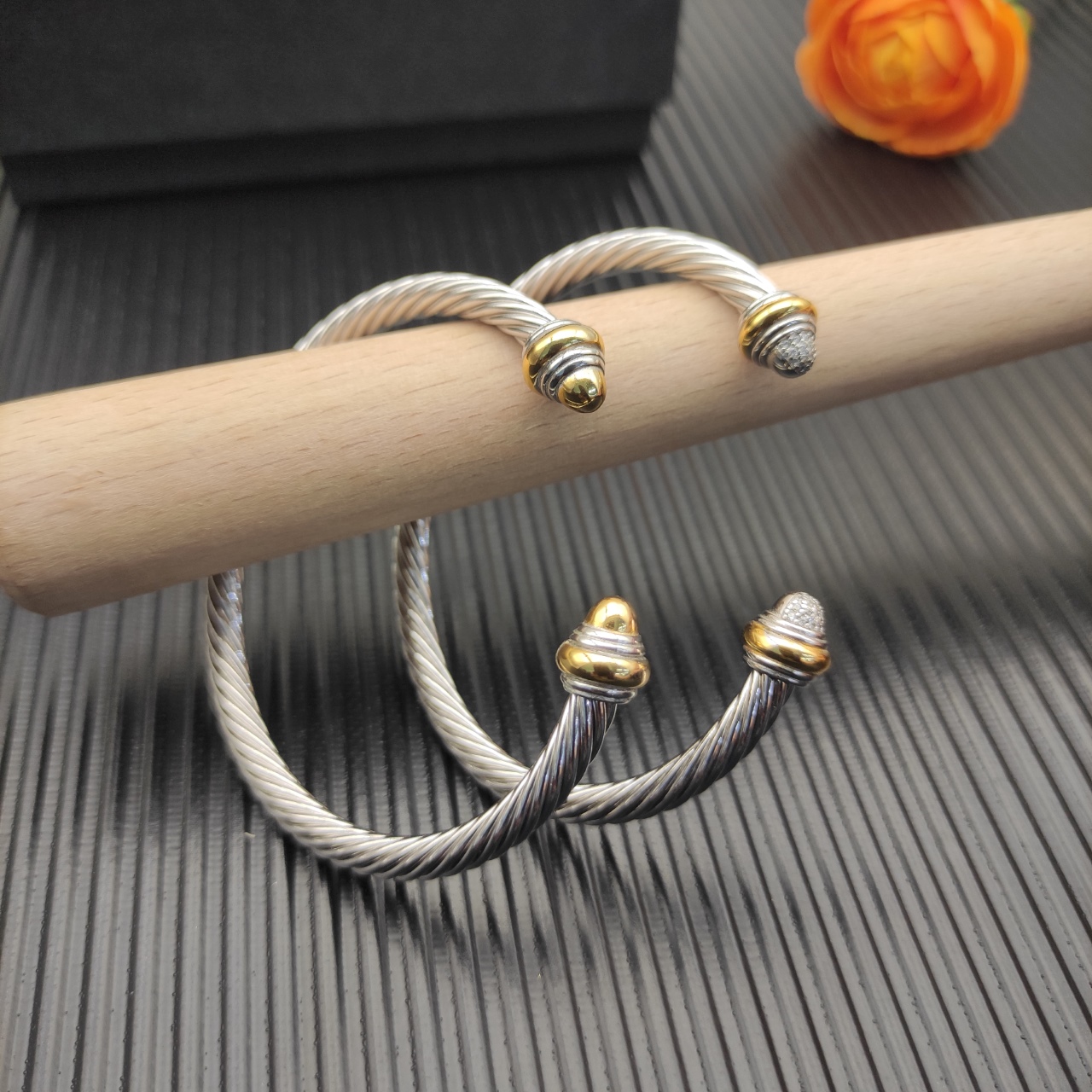 575 💰David Yurman 5mm full of drilled coloured bracelets. No. DYSZ-359 - 图片 6