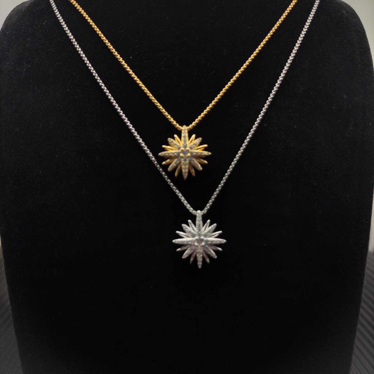 “David Yurman Sunflower Necklace with 1.5mm Chain, 45 + 5cm Extension – DYXL-175-176” - 图片 1