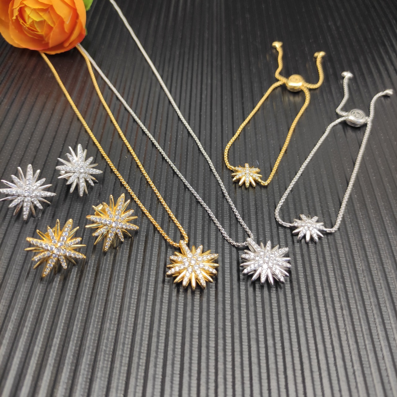 “David Yurman Sunflower Necklace with 1.5mm Chain, 45 + 5cm Extension – DYXL-175-176” - 图片 4