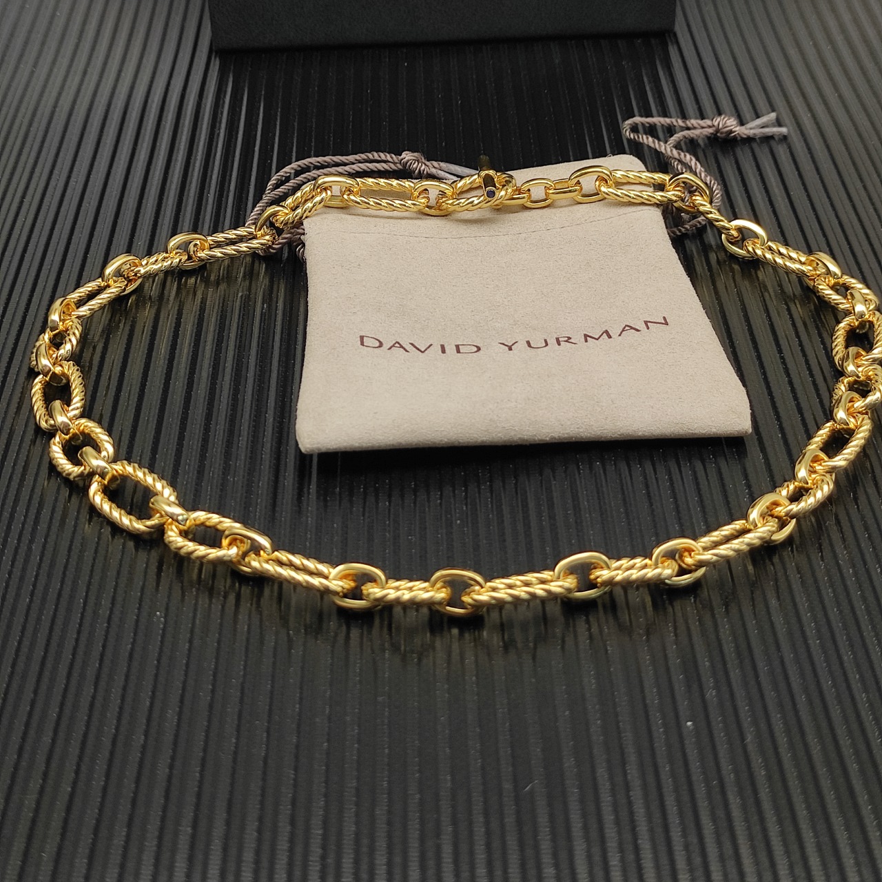 1075 💰David Jurman Newline sapphire necklace. Gold, 50 cm length. No. DYXL-192 - 图片 2