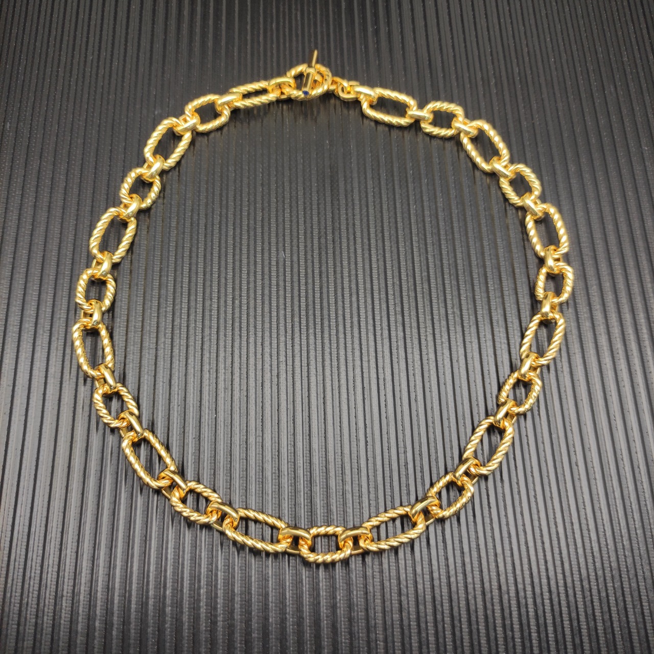 1075 💰David Jurman Newline sapphire necklace. Gold, 50 cm length. No. DYXL-192 - 图片 4