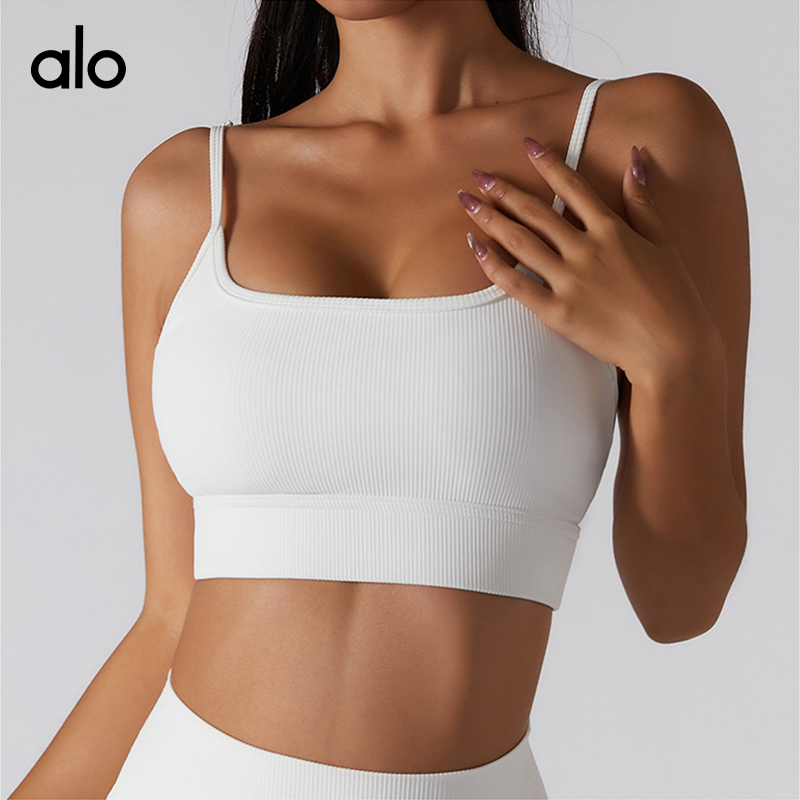 Alo sports bra yoga white