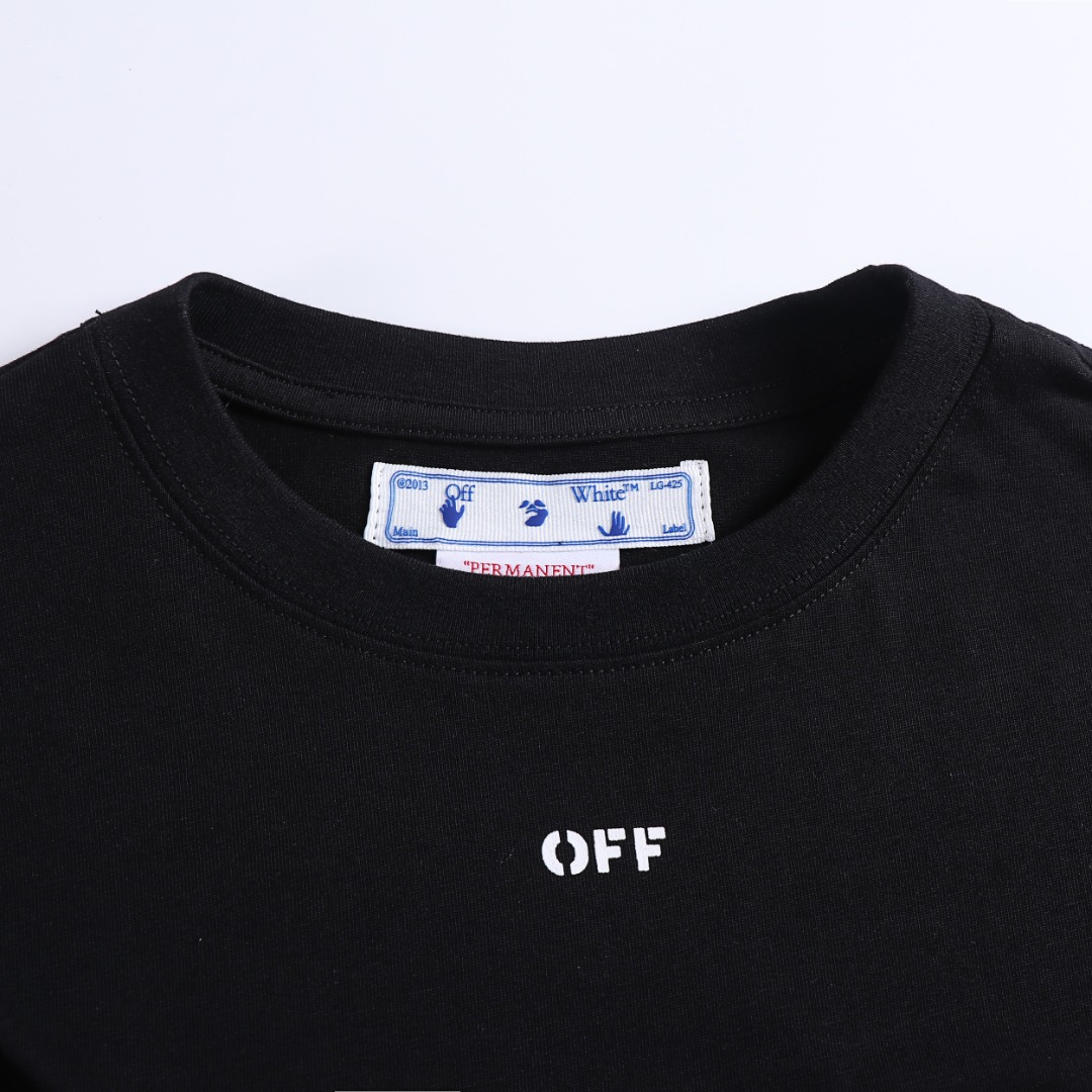 高版本OFF-WHITE 樱花箭头印花短袖
