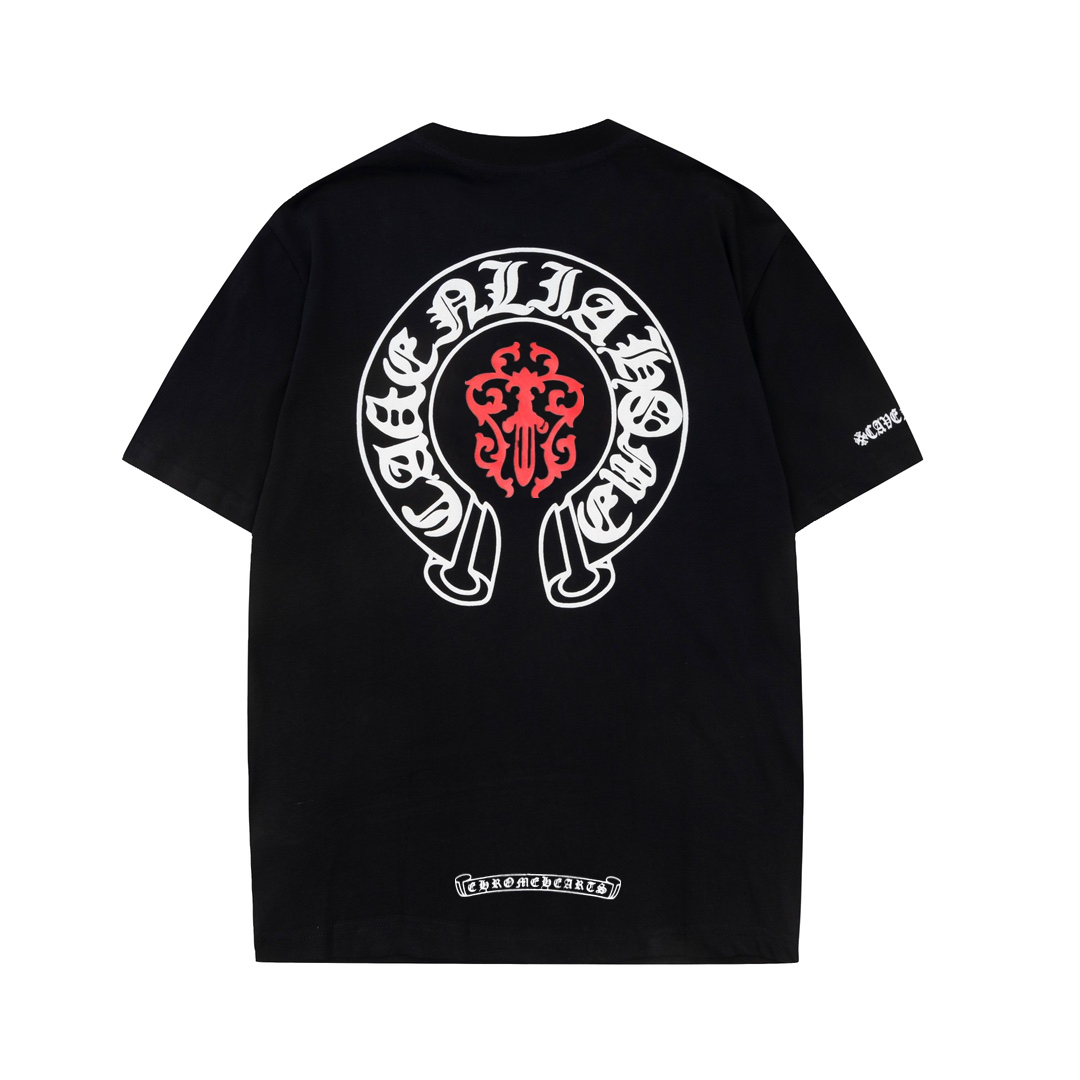 高版本Chrome Hearts 马蹄宝剑印花短袖