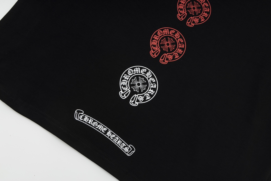 高版本Chrome Hearts 克罗心 串标马蹄印花短袖