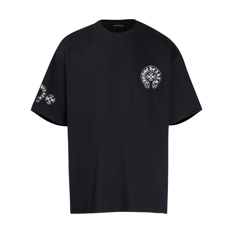 高版本Chrome Hearts 克罗心 串标马蹄印花短袖