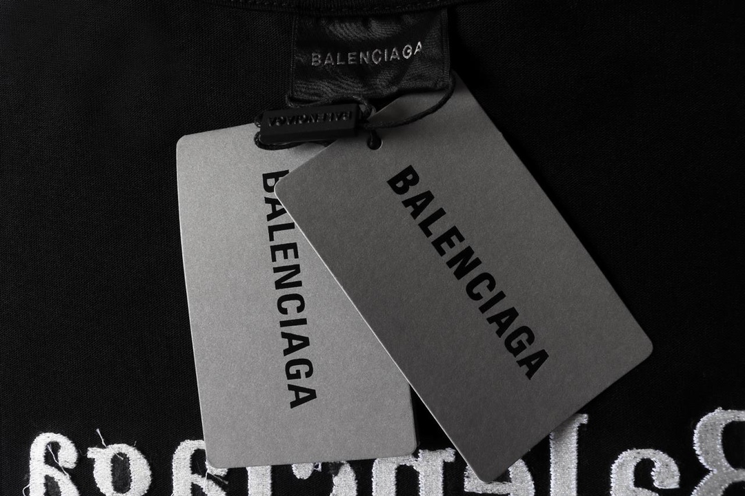 高版本BALENCIAGA/巴黎世家 胶条可乐印花短袖T恤