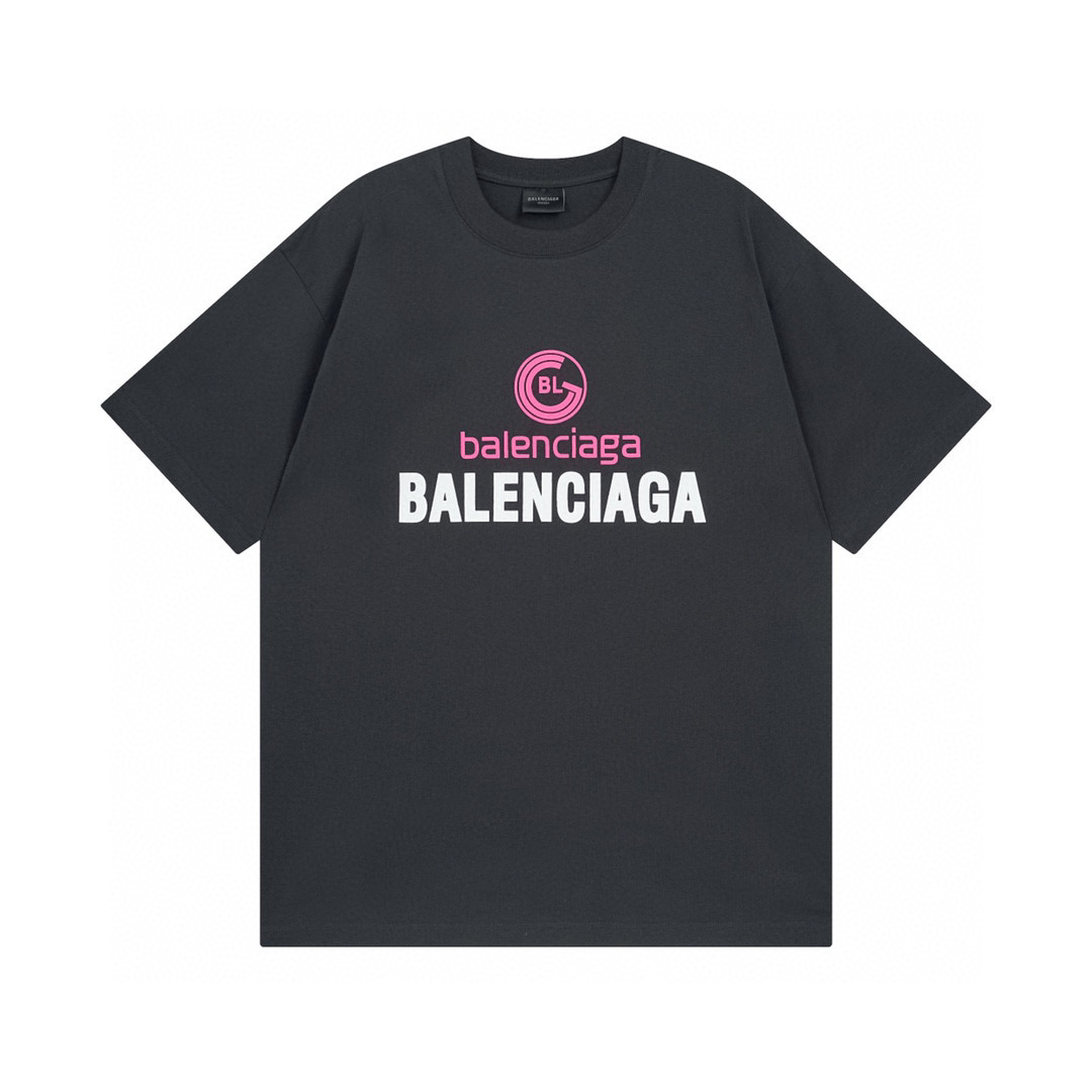 高版本BALENCIAGA/巴黎世家 24SS印花字母短袖T恤