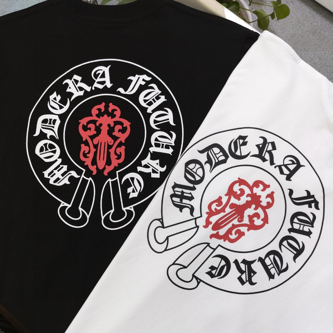 高版本Chrome Hearts 克罗心马蹄宝剑印花短袖