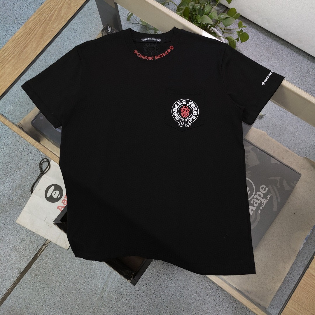 高版本Chrome Hearts 克罗心马蹄宝剑印花短袖