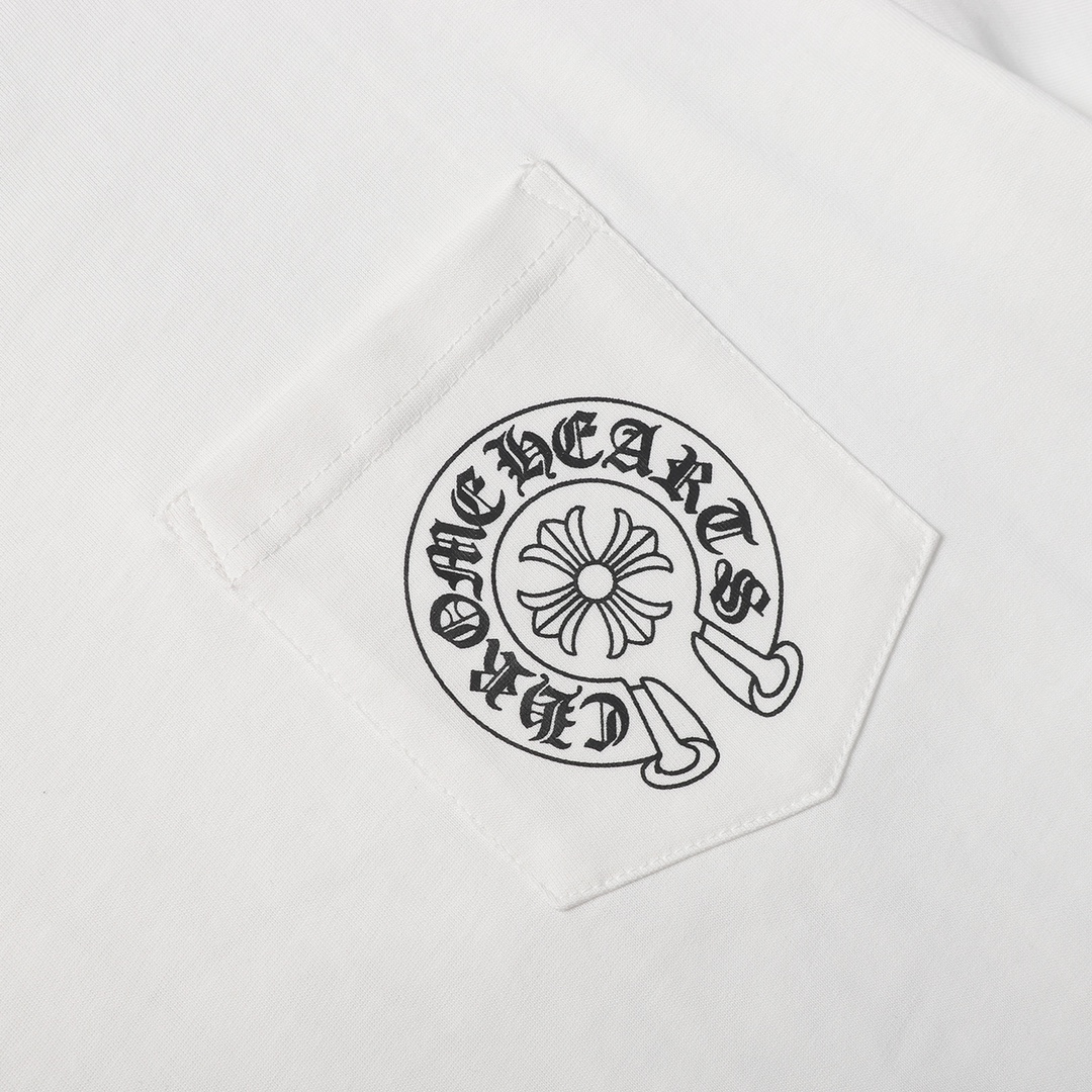 170 高版本Chrome Hearts 克罗心 梵文马蹄印花短袖