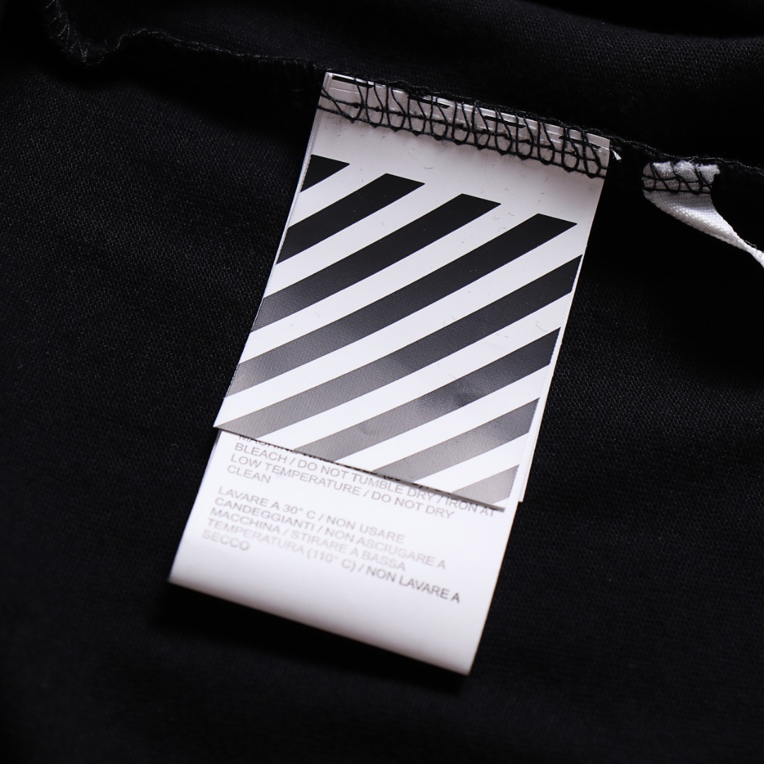 170 高版本OFF-WHITE 19ss口红色箭头印花短袖