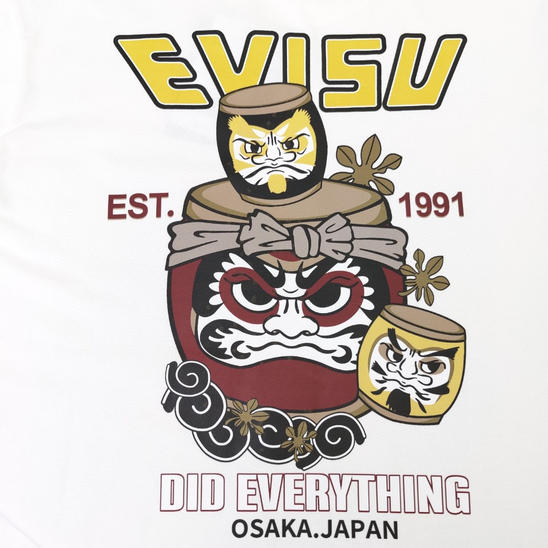 160 高版本Evisu/福神 太鼓达摩印花短袖