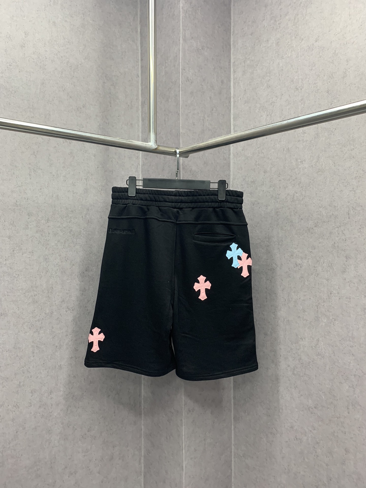 高版本Chrome Hearts 克罗心皮标十字短裤男女同款