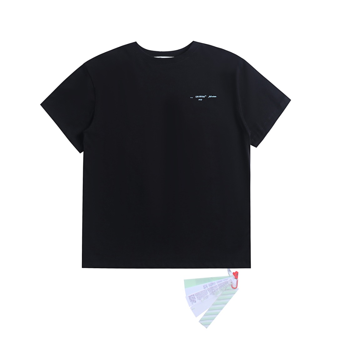 高版本OFF-WHITE 19ss渐变箭头印花短袖