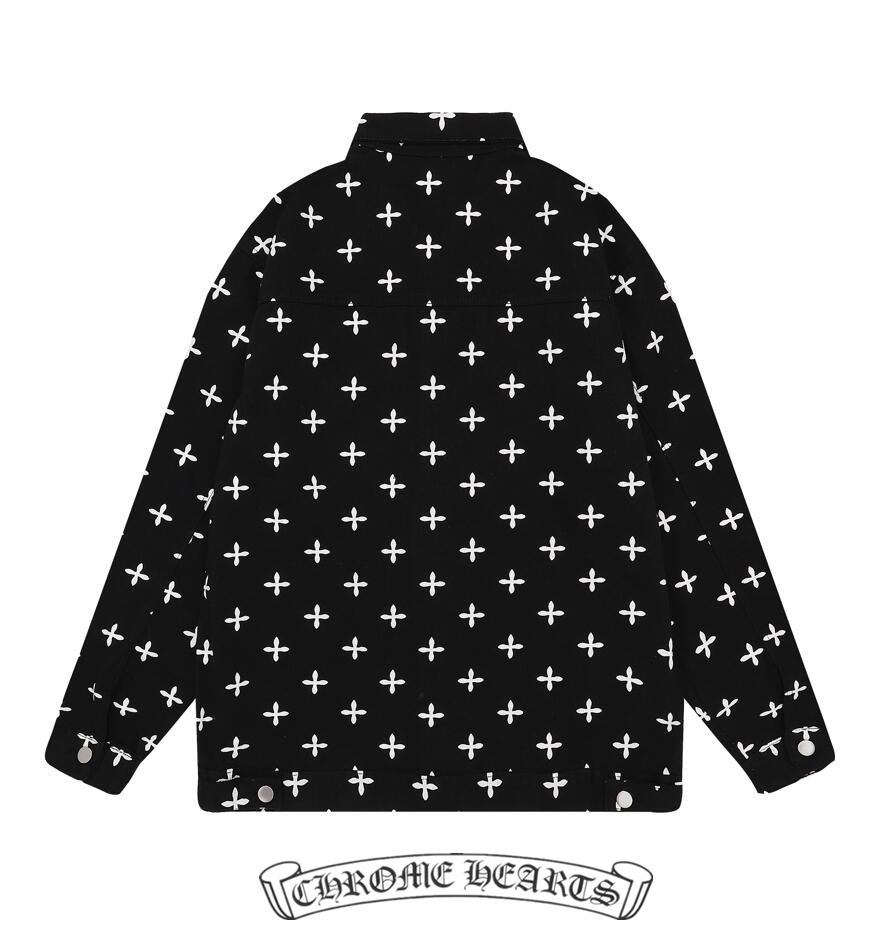 高版本Chrome Hearts 克罗心 满印十字牛仔外套