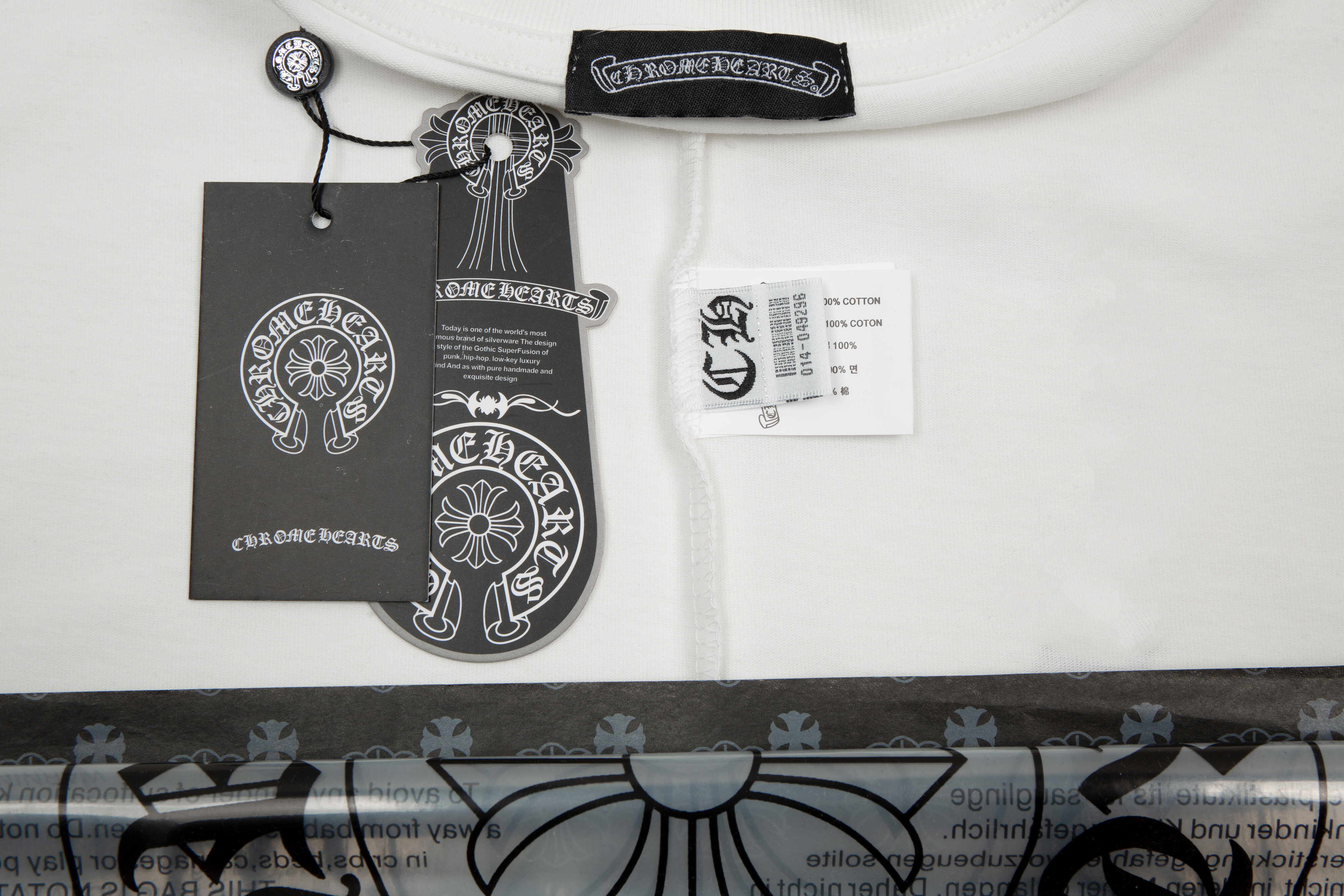 高版本Chrome Hearts 克罗心梵文十字印花短袖