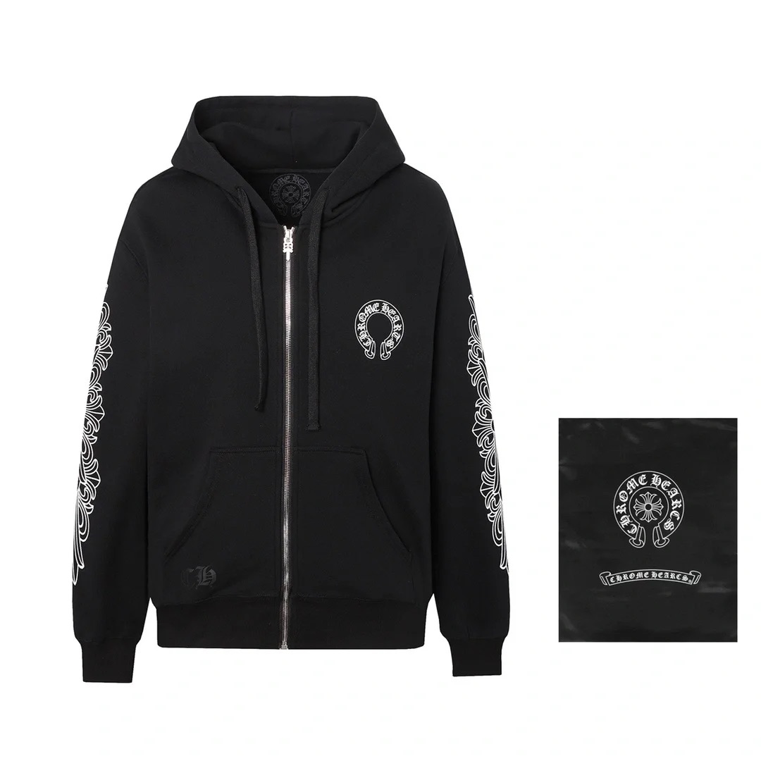 Chrome Hearts Roupa Cardigans Casacos & Jaquetas Impressão Unissexo Algodão