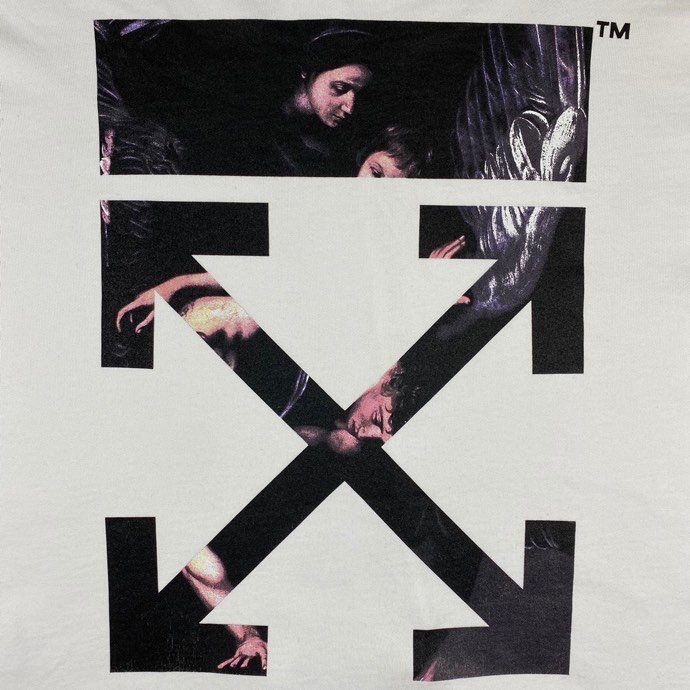 高版本OFF-WHITE C/O VIRGIL ABLOH 卡拉瓦乔圣母油画印花连帽卫衣