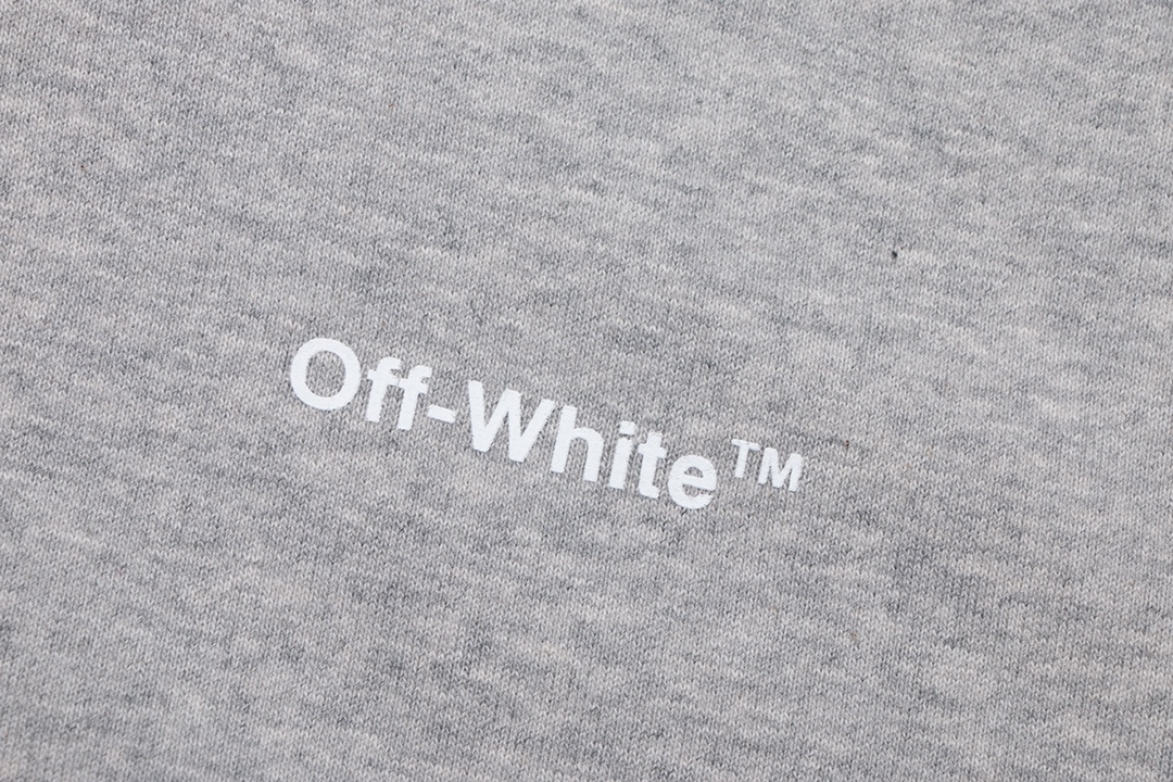 高版本OFF-WHITE C/O VIRGIL ABLOH 波浪线条印花连帽卫衣