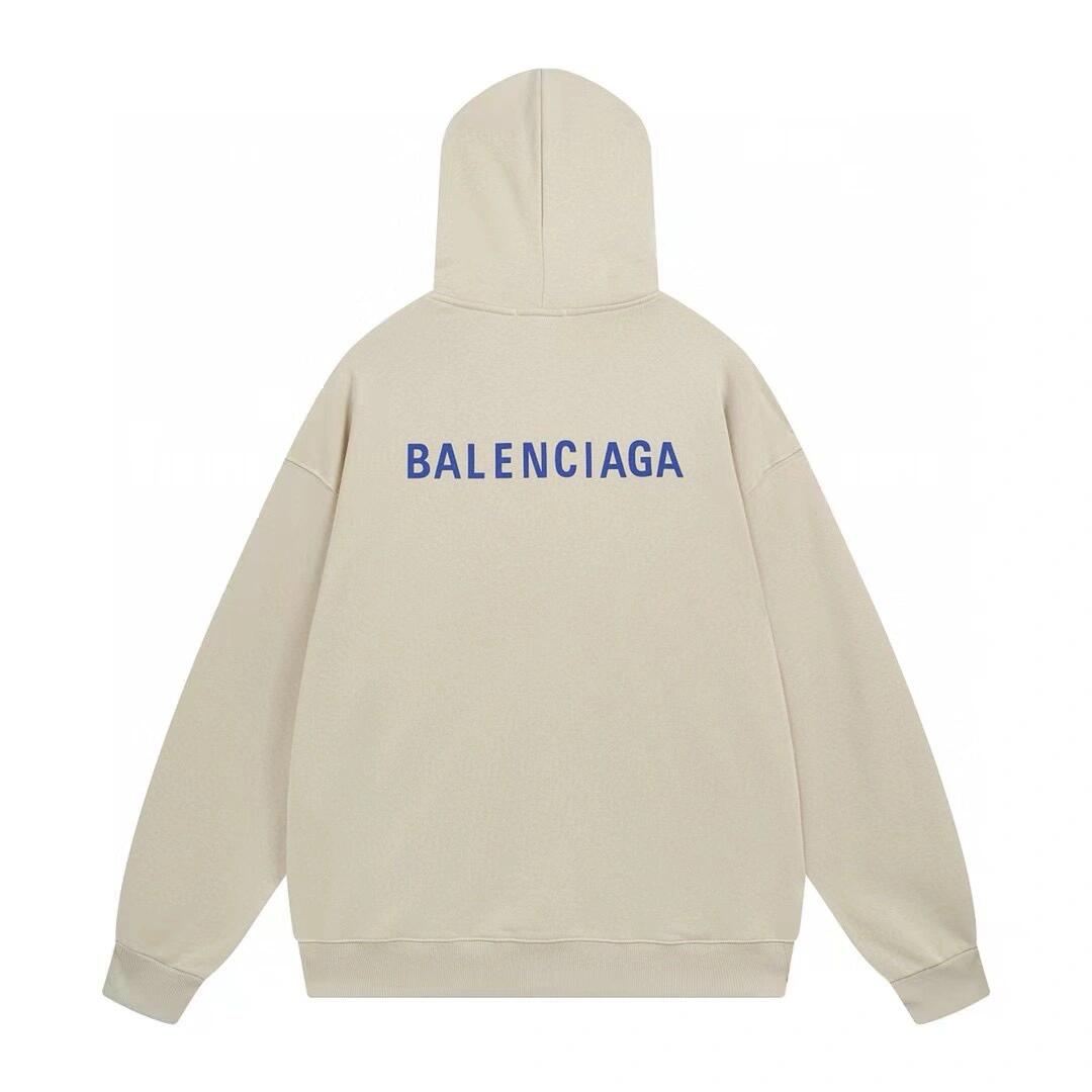 高版本BALENCIAGA/巴黎世家 重磅字母印花连帽卫衣