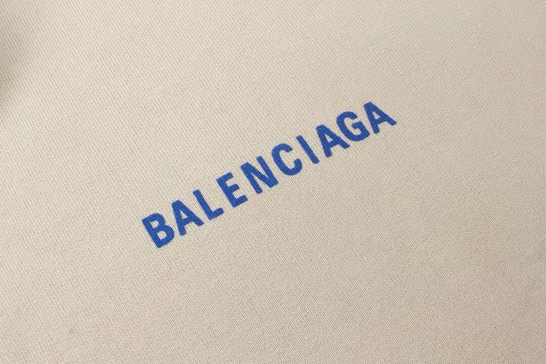 高版本BALENCIAGA/巴黎世家 重磅字母印花连帽卫衣