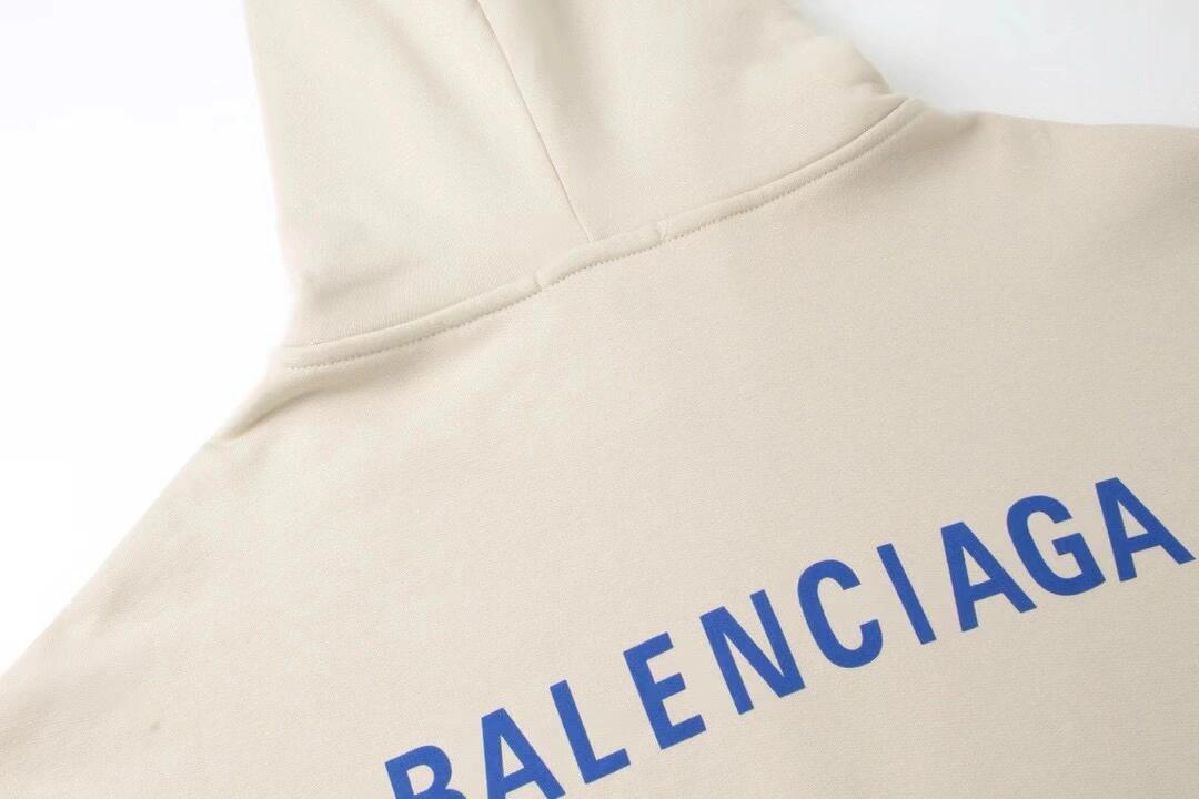 高版本BALENCIAGA/巴黎世家 重磅字母印花连帽卫衣